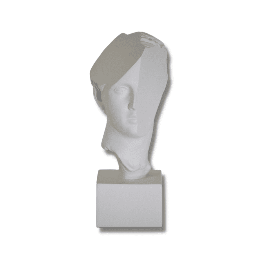 ESCULTURA CABEZA BLANCA