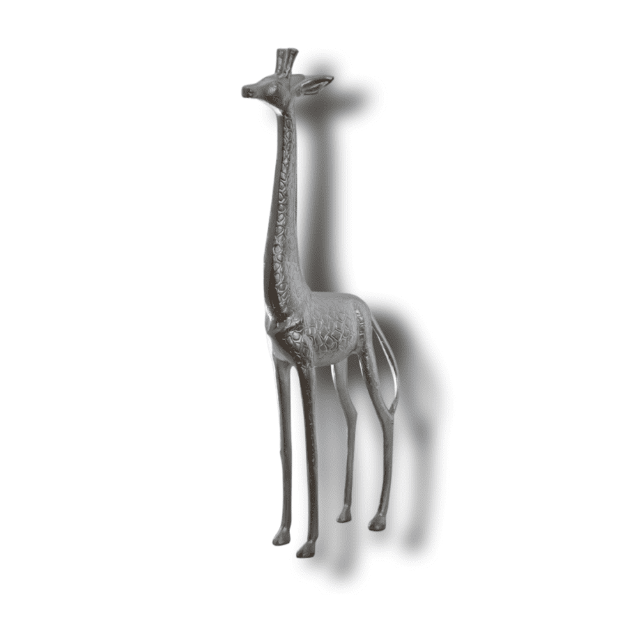FIGURA JIRAFA PLATA