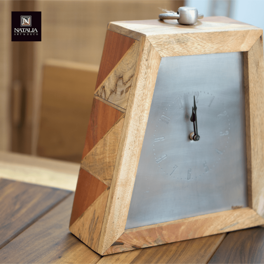 RELOJ DE MESA MADERA