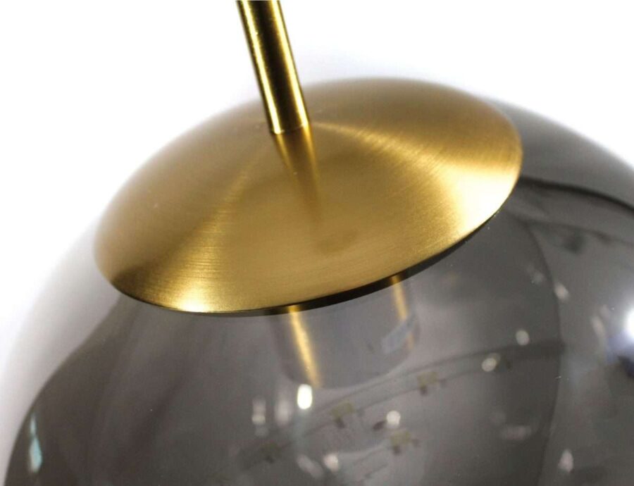 Lámpara colgante Glass N°14 25x28cm HUMO