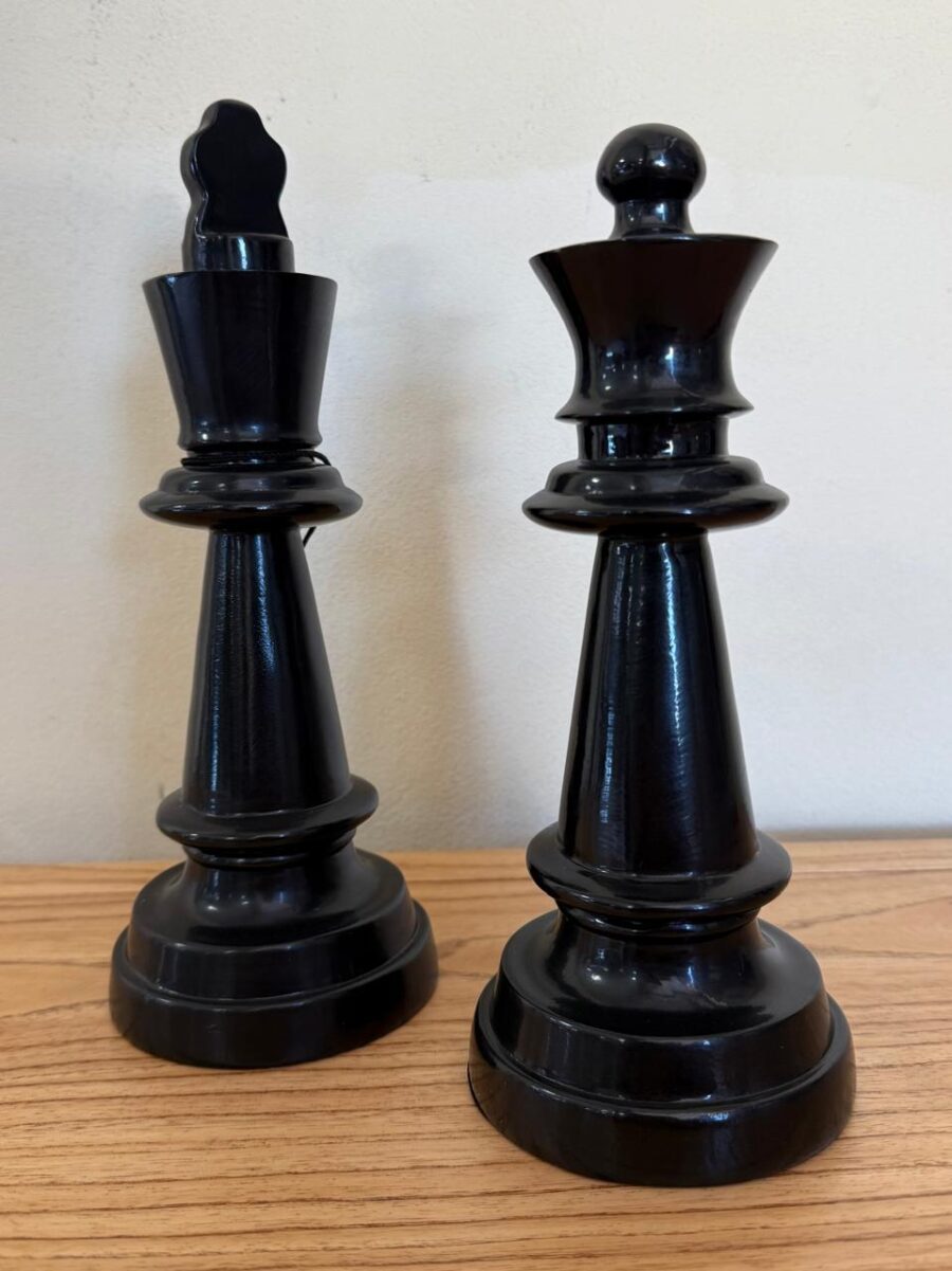 SET AJEDREZ NEGRO X 2