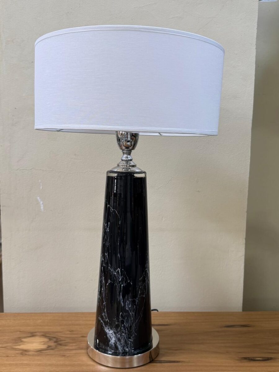 LAMPARA ALMA SIMIL MARMOL RECTO NEGRO