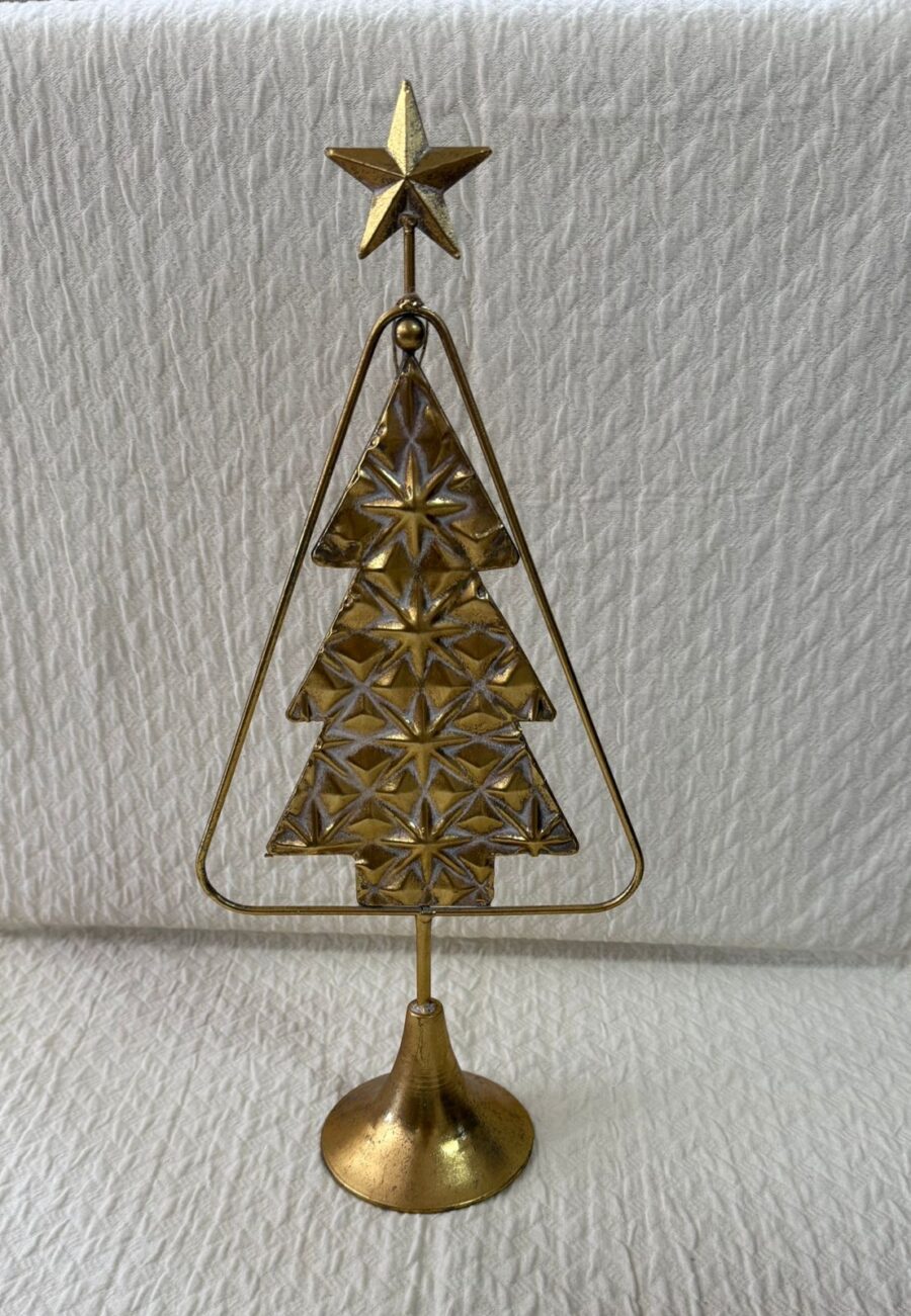 PINO DORADO METAL BAJO 55 CM