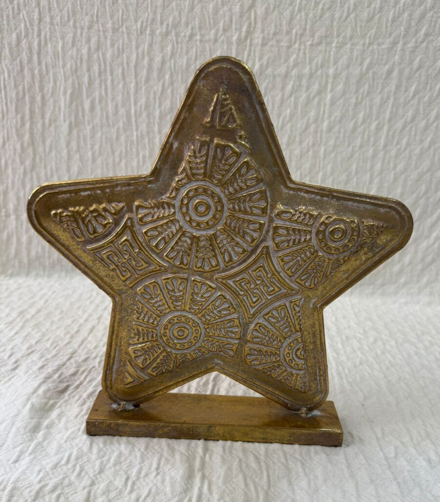 ESTRELLA METAL DORADA 30 CM