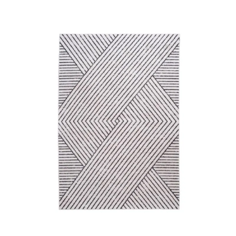 ALFOMBRA Prestige Lavable Zigzag Negro 2X2,90